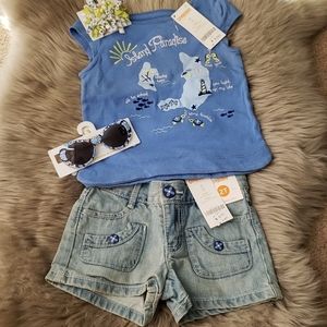 2T Gymboree Island Paradise shorts outfit